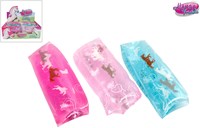Horse Friends Glibber Spielzeug rosa mit Glitzer und Charms 13cm