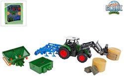 Kids Globe Tractor met Accesoires, 30cm