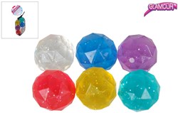 Stuiterball diamanten glamour spielzeug 32mm 6 Stück mehrfarbig