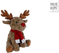 Eland Plüschtier grau sitzend 28cm Spielzeug Geschenk