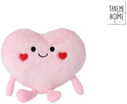 Plüsch Kuscheltier Herz hellrosa 20cm Spielzeug Geschenk