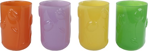 Kartonnen Spielzeugvase Fem 4 assorti Farbe multicolor