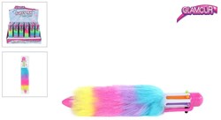 Plüschige Multi-Color-Kugelschreiber buntes Schreibvergnügen für Kinder