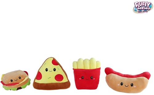 Fluffy Menu Fastfood Plüsch Spielzeug Kuscheltier Multicolor 16cm