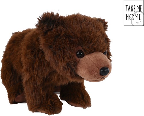 Take Me Home Plüsch Kuschelbär 35cm weiches Spielzeug braun