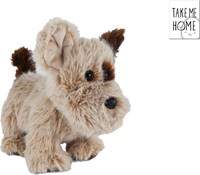 Hund Plüsch stehend 22cm Kuscheltier Spielzeug Take Me Home