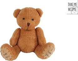 Take Me Home beer zittend pluche 25cm