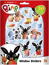 Twisk Bing Fensteraufkleber - 50-teiliges Kinder Fensterdeko Set