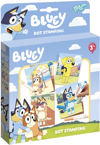 Totum Bluey kreatives Spielzeug Dot Stamping Stifte mit Schablonen