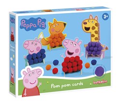 Bambolino Toys Peppa Pig Bastelset Pompon kleben kreatives Spielzeug