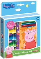 Bambolino Toys Peppa Pig Stempelset kreatives Spielzeug mit Stickern