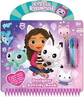 Totum Gabby's Dollhouse kreatives Designer-Aktivitätsbuch mit Stickern und Schablonen