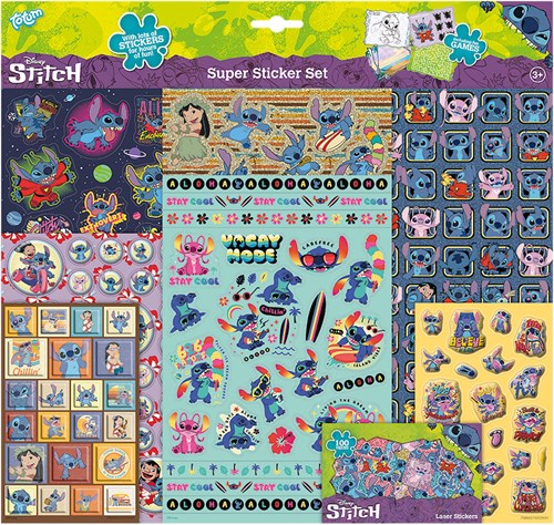 Totum Stitch Stickerset - Super XL Sticker Disney Lilo und Stitch 700062