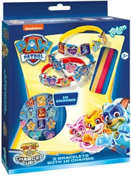 Totum Paw Patrol Schmuckset - 3 Armbänder mit 18 Charms - Bastelset