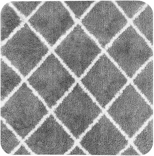 Dutch House Bidetmatte grau 60x60 cm - Rutschfeste Badezimmermatte