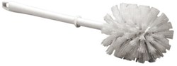 Toilettenbürste mit Halter - Toilettenbürsten Set mit Randreiniger weiß Kunststoff