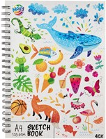 Creative Craft Group Skizzenbuch A4 - 40 Blatt Ringbindung Papier