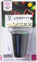 Longfield Games Würfelset – Tasse + D6 16 mm Würfelset (6 Stück)