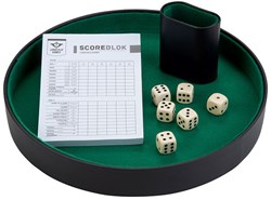 Longfield Games Würfelset - Würfelspiel in Luxusbox - schwarz/grün