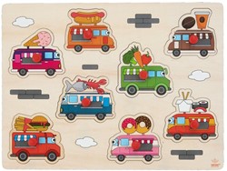 Angel Sports Holzpuzzle Foodtruck - Lernspielzeug 30x22,5cm