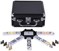 Engelhart Games Domino Mexican Train Doppel 12 Luxus Aluminium Koffer