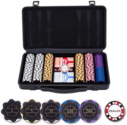 Engelhart Games Pokerkoffer schwarz 300 Chips Wert Aluminiumkoffer
