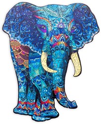 Cilgro Holzpuzzle Elefant A3 Format - Tierpuzzle 244 Teile