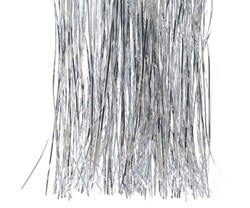 Lametta silber Weihnachtsdekoration 40cm - Engelshaar Polyethylen