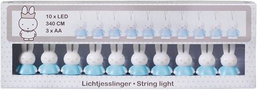 Bambolino Toys Nijntje Lichterkette blau - LED Kinderzimmer Dekoration