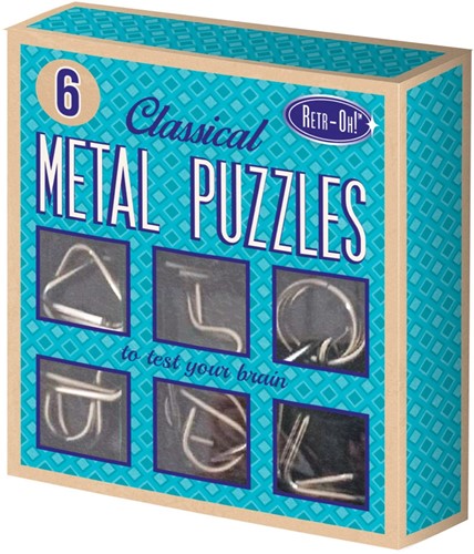 Retr-Oh 6 Metall-Gehirnpuzzle / iq puzzle / Denkspiele für Erwachsene Kinder