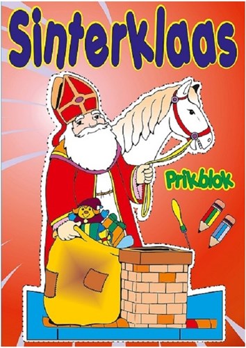 Twisk Sinterklaas Bastelset Prickelblock mit Schaumstoff und Prickelnadel 32 Seiten