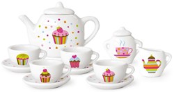 Küchenzubehör Teeservice Porzellan Cupcake