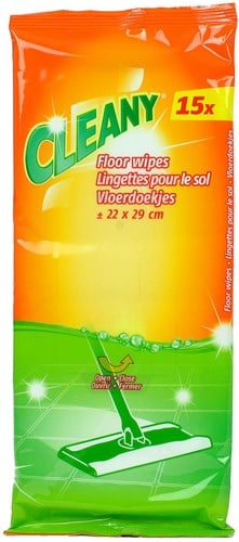 Cleany feuchte Bodentücher Bodenreiniger weiß 15 Stück Vorteilspack