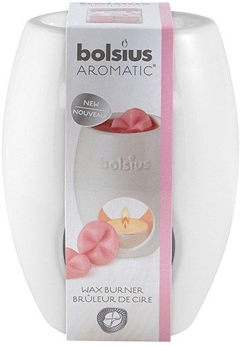 Bolsius Wachsbrenner Ellips Weiß - Duftverteiler für Wachsmelts