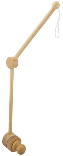 Harlekin Handyhalterung aus unbehandeltem Holz ohne Musik. 3