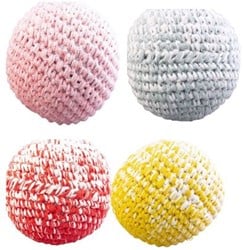 Kugel gehäkelt gemischter Arsch 12 cm (4Stk)