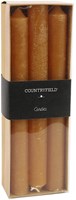 Countryfield Dinnerkerzen Set 6 Stück Bernstein 20cm - stimmungsvolle Kerzen