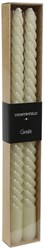 Countryfield Stabkerzen Twirly 30cm 2er-Set - creme Kerzen