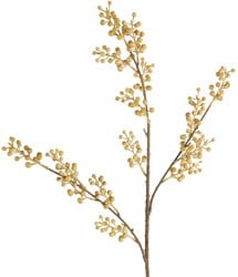 Countryfield Kunstblume Beerenzweig - Dekoblume Creme 91cm