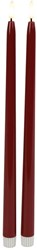 Countryfield LED Stabkerzen gotisch Elegance 38cm 2er Set mehrfarbig
