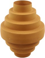 Countryfield Vase Metall modern orange 25x25x32,5cm Dekoration
