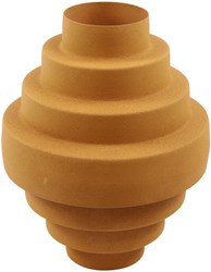 Countryfield Vase Metall modern orange 25x25x32,5cm Dekoration