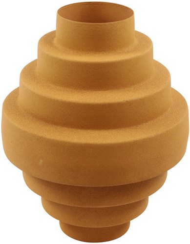 Countryfield Vase Metall modern orange 25x25x32,5cm Dekoration
