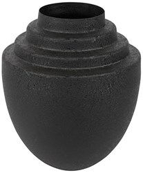 Countryfield Vase Metall schwarz modern 25x25x31cm Dekoration