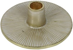 Countryfield Kerzenhalter Spielzeug Dekoration weiß gold 14x14x4cm Karton