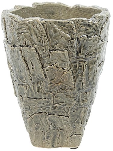 Countryfield Vase grau modern Keramik Dekoration 21,5x28cm