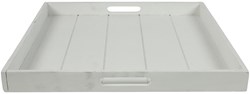 Countryfield Spielzeug Tablett quadratisch Claudina 50cm weiß Karton