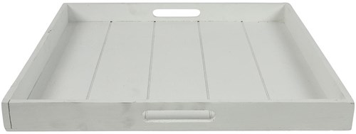 Countryfield Spielzeug Tablett quadratisch Claudina 50cm weiß Karton