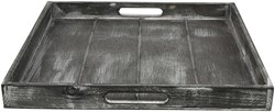 Countryfield Spielzeug Tablett quadratisch Claudina 40cm grau dekorativ