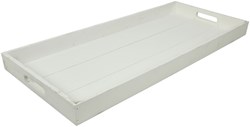Countryfield Tablett Claudina L weiß Holz Serviertablett 30x70cm